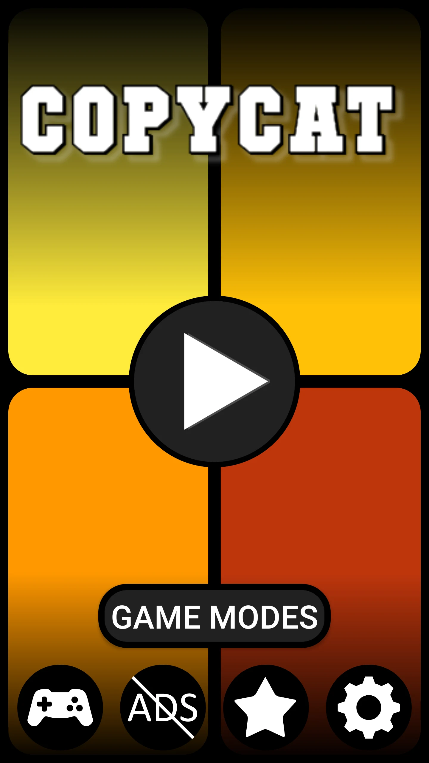 Four Color Memory Game screenshot