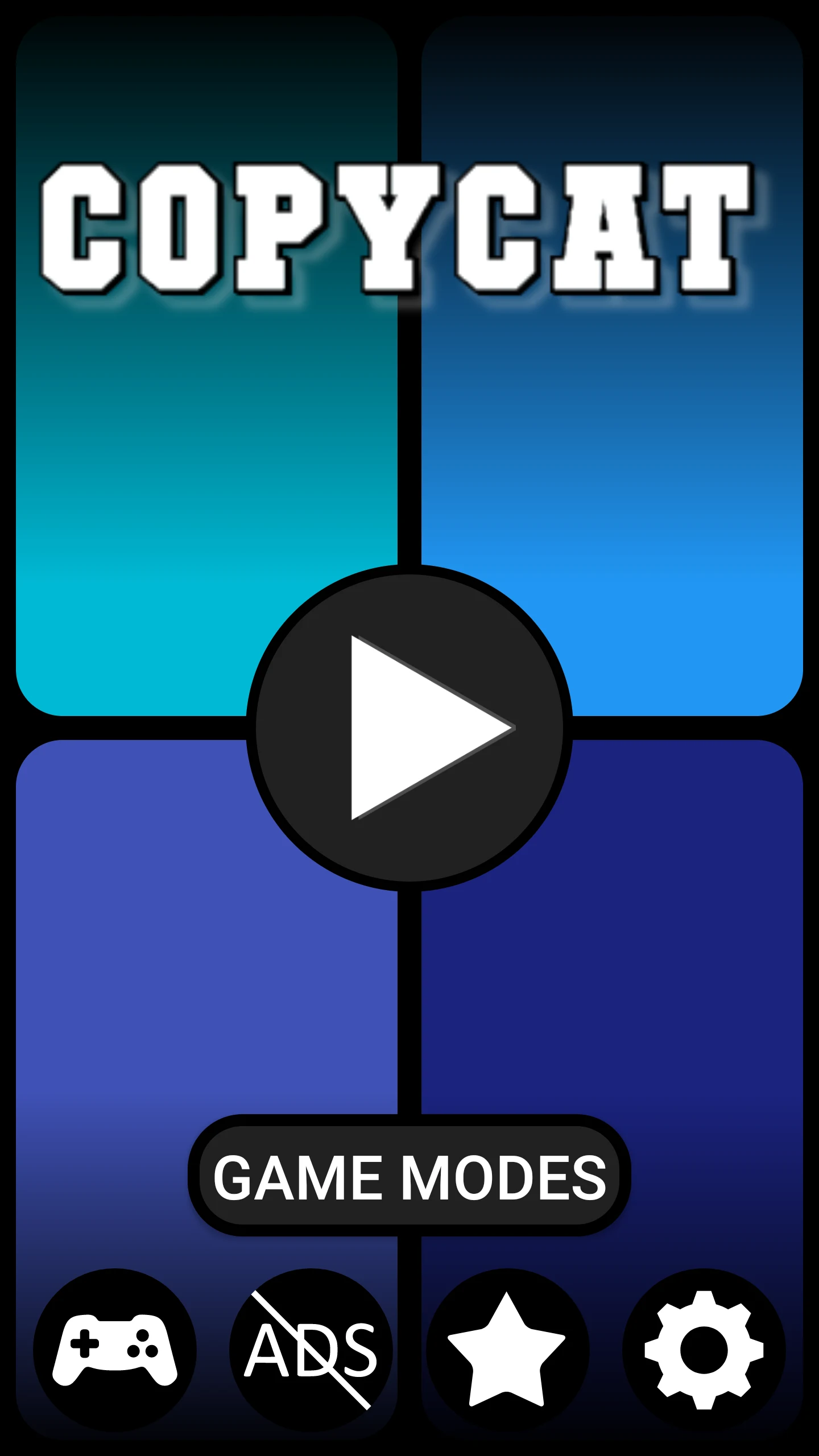 Four Color Memory Game screenshot